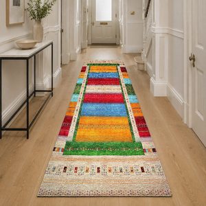 Tapis de salon moderne abstrait rouge bordeaux imprimé numériquement, lavable en machine, en chenille, antidérapant, vente en gros RUGS DEPOT LXDP-0697 - Product Image 5