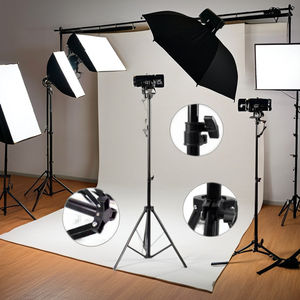 Trépied métallique extensible de 2,1 mètres avec design portable et étanche, capacité de charge de 3 kg pour la photographie et l'éclairage - Product Image 5