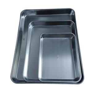 Supply Service For Home & Restaurant <b>Dishes</b> Stainless Steel Food <b>Serving</b> Trays Flat Bottom Rectangular Shape - Product Image 1