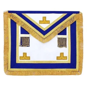 Venta caliente delantal masónico bordado a mano Grand Lodge Master delantal masónico hermoso delantal masónico disponible a precios bajos - Product Image 1