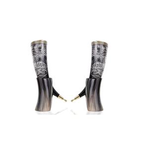 Cuerno Vikingo 100% Natural para Beber Cerveza y Vino, Cuerno para Beber en Casa, Tamaño Personalizable, Cuerno para Beber en Fiestas, Mejor Precio - Product Image 4