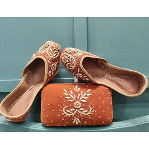 Thủ Công Thời trang cô gái giày dép truyền thống giày với phù hợp với ví tay PURSE bền sinh thái thân thiện với phụ nữ Túi & giày - Product Image 4