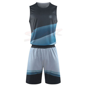 Ensemble d'uniformes de basket-ball réversibles personnalisables Maillot et short respirants Options de taille plus pour les joueurs de basket-ball - Product Image 1