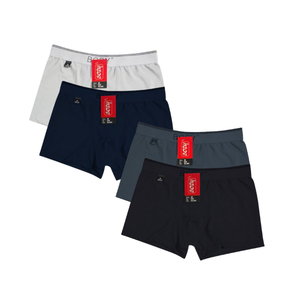 Paquete de 4 Calzoncillos bóxer para hombre de Vinh Hung Garment Factory, etiquetas personalizadas, ropa interior transpirable cómoda de 4 vías de tela fresca personalizada - Product Image 5