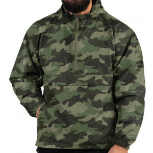Mens High Quality Embroidery Lightweight <b>Windbreaker</b> Water 100% Resistant Hooded <b>Camo</b> Contrasting Colors <b>Windbreaker</b> Jacket - Product Image 6