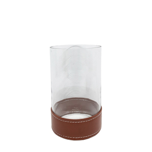 Design antique en bois/verre ouragans brun lavage naturel nouveau Design éclairage à la maison décoration bougeoir - Product Image 4