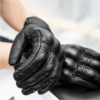 Gants de moto en cuir OEM en gros, à doigts entiers, compatibles écran tactile, antidérapants, unisexes, de haute qualité, pour la course en extérieur