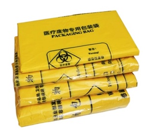 Bolsas de basura de hospital con refuerzo lateral HDPE/LDPE con impresión en huecograbado, colores personalizados reciclables, hechos en Vietnam - Product Image 1