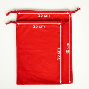 Bolsa de Tela Roja de 4 oz, Bolsas de Algodón de 10 x 14 (25 cm x 35 cm) - Product Image 6