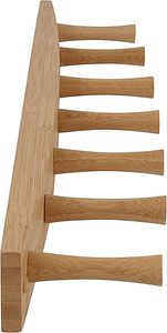 Wall-Mounted 7 <b>Peg</b> Wood, Hat Organizer & Coat Hanger for Entryway or Closet Bathroom Storage Racks for <b>Towels</b> & Bath Robes - Product Image 4