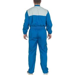 Overol de Trabajo Multibolsillos Azul Claro/Hielo de CBF Balducci Group S.p.A., Prenda Práctica, 65% Poliéster, 35% Algodón, Unisex - Product Image 3