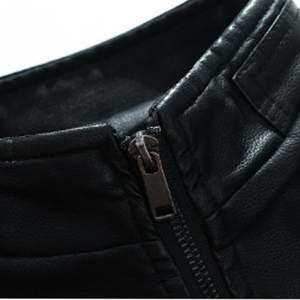 Veste en cuir pour homme, veste de moto en cuir souple et durable, pour la course à moto, la mode de rue et les voyages - Product Image 4