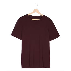 Blanc 100% coton unisexe t-shirts en gros col rond hommes T-shirt de haute qualité à manches courtes T-shirt pour hommes - Product Image 1