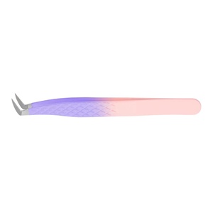 Kit de pinces à cils Royal Tweezers Private Label pour isolation de volume, avec pointe en fibre, en acier inoxydable, longueur 10 mm, pour extension de cils - Product Image 6