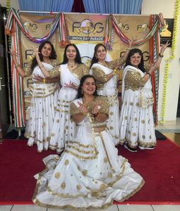Fantezi çocuk dans giyim çocuklar performans elbise dans kostümleri klasik lehenga <span class=keywords><strong>choli</strong></span> dupatta elbise sahne performansı için - Product Image 4
