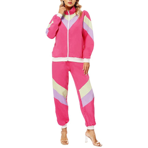 OEM 100% polyester survêtements pour femmes léger de haute qualité personnalisé femmes polyester costume en gros nylon femmes survêtement - Product Image 5