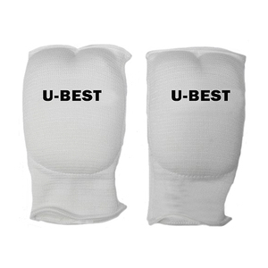 Genouillères de volley-ball U-BEST, blanches, respirantes, en coton et spandex, équipement de protection unisexe pour adultes - Product Image 1