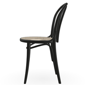Chaise de salle à manger en teck massif de haute qualité, siège en corde tressée, design moderne européen, imperméable, intérieur/extérieur, villa, appartement - Product Image 2