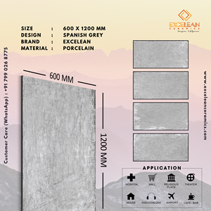 Carreaux de porcelaine modernes en bois métallisé mat de conception européenne 60x120mm 24x48 pouces 600x1200 MM fabriqués en Inde Azulejos Pisos - Product Image 5