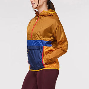Casual Wear Trending Custom Breathable Eco-Friendly <b>Windbreaker</b> <b>Jacket</b> with Half Zipper Hood for <b>Women</b> Outdoor Use <b>women</b> <b>jacket</b> - Product Image 2