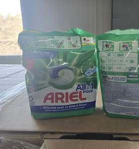 Detergente de lavado líquido para ropa, fragancia floral y limón, desechable, empaquetado al por mayor, para Ariel 160 Pods - Product Image 3