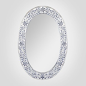 Espejo de Vidrio Hecho a Mano con Incrustaciones de Hueso Negro y Marfil, Diseño Industrial para Decoración de Hogar de Lujo, Sala de Estar, Bodas - Product Image 5