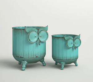 <b>Small</b> Rustic Decorative Classic Planter Set Garden Supplies Enamel <b>Pots</b> with Tray Plants Cups for Outdoor Flower <b>Pot</b> - Product Image 2