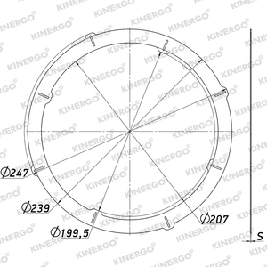 Doublure de friction ZF06LS3 pour embrayage captif ZF 5HP19, S3 (Senar) - Product Image 2