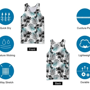 2024 personnalisé hommes haut qualité débardeur sport sans manches coton gilet adultes taille Sublimation hommes débardeur - Product Image 6