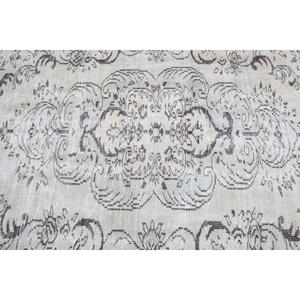 Alfombra Turca Vintage Grande de 5.3x8.3 pies (163x253 cm), Alfombra Oriental Gris - Product Image 5