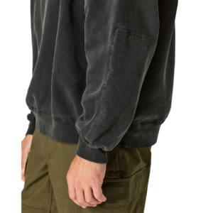 Recién llegados, sudaderas de cuello redondo para hombre de Algodón 100% con lavado ácido Vintage personalizado, 380 gramos, lavado con ácido con diseño personalizado - Product Image 4