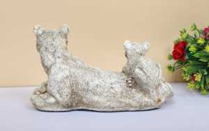 <b>Resin</b> Lioness with Cubs Sculpture-Sitting Lioness and Cubs Elegant <b>Gift</b> & Attractive Showpiece for Back to School & New Year - Product Image 2