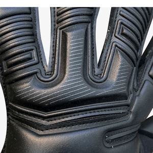 Gants de gardien de but de football de qualité supérieure, couleur personnalisable, gants de gardien de but avec contact en silicone sur le dos de la main et la paume, couleur Letax et noir - Product Image 4