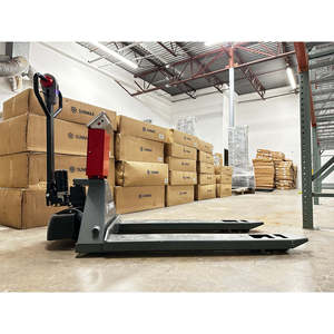 PT4400W 4400 Lbs Pallet elettrico con scala integrata 45X27 ruote forcella in poliuretano 5 ore di ricarica rapida - Product Image 1