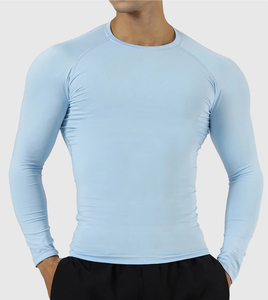 T-shirt de compression pour homme de qualité supérieure, performance, entraînement en salle de sport, t-shirts d'entraînement, séchage rapide, couche de base athlétique, t-shirts de course - Product Image 5