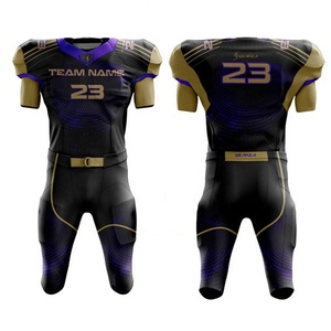 Uniforme de fútbol americano Precio asequible Conjunto de uniforme de fútbol americano cómodo transpirable de secado rápido para equipos - Product Image 3