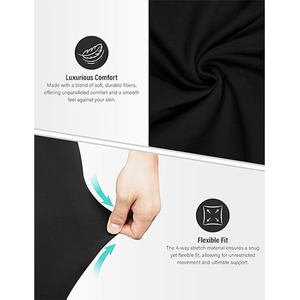 Mallas de Yoga para Fitness de cintura alta de la mejor calidad, pantalones elásticos de entrenamiento con Control de barriga, bolsillos laterales, cintura elástica sólida - Product Image 4