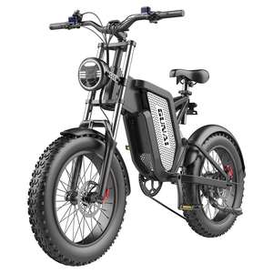 BEST BUY GUNAIs MX25 Vélo de montagne électrique à moteur sans balais 1000W avec pneus larges de 20x4,0 pouces, vitesse maximale de 50 km/h, batterie 48V 25Ah - Product Image 1
