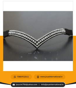 Brida de caballo occidental de 5 filas en forma de V con logotipo personalizado al por mayor en cuero transparente/Negro/negro/marrón Precio del fabricante - Product Image 4