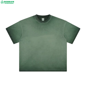 เสื้อยืดแบบบ็อกซี่ซักได้สำหรับผู้ชายเสื้อแบบลำลองระบายอากาศได้ดีใส่สบายระบายอากาศได้ดีเสื้อครอปด้านล่างแบบปรับแต่งได้ - Product Image 6