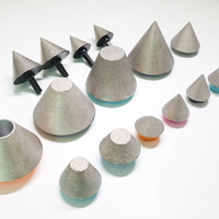 5/8-11 M14 filetage 35mm M10 48mm 80 # diamant brasé sous vide chanfrein agrandissement polissage biseautage trous sur carreaux céramique verre