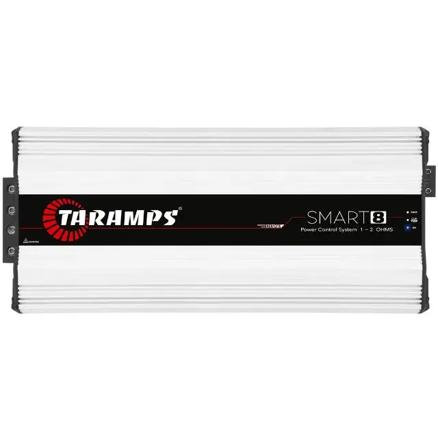 Taramps Smart 8 Amplificador 1 a 2 Ohms 8000 Watts RMS Multi Impedance Monoblock digital de alto rendimiento Ideal para subwoofers 8K