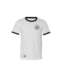 Best in USA Ringer Tee Chemise unisexe douce de style vintage avec bordure côtelée contrastée, disponible chez Bella + Canvas, Next Level et Tultex - Product Image 5