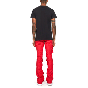 Wholesale Custom 100% Cotton Flare Track Jogger Fleece Sweatpants <b>for</b> <b>Men</b> Distressed Wash Nonwoven Stacked Jogger <b>for</b> Sale - Product Image 5