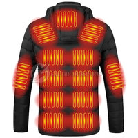Veste tricotée pour homme, coupe slim, auto-chauffante, en nylon/polyester, respirante, séchage rapide, fermeture éclair, col montant, style urbain, hiver