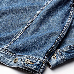 Nouvelle arrivée Veste en jean d'hiver en gros Lavée sur mesure Homme Coupe ajustée Respirante Coupe-vent OEM Extérieur - Product Image 6