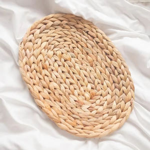 Manteles individuales ovalados de mimbre jacinto de agua productos ecológicos hechos en Vietnam Decoración de mesa mantel tejido al por mayor - Product Image 2