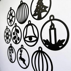 เครื่องประดับต้นไม้ทรงกลมสีเงินน่ารัก ของตกแต่งแขวนขนาดเล็ก เหมาะสำหรับคริสต์มาส ของขวัญ และของตกแต่งบ้าน จากประเทศอินเดีย - Product Image 4