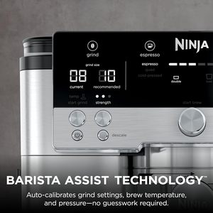 Cafetera ES601 Ninjas Luxee 3 en 1 para Espresso, Café de Goteo y Cold Brew, Acero Inoxidable - Product Image 5