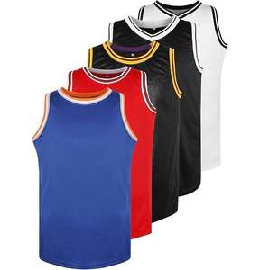 Maillot de basket-ball unisexe avec logo personnalisé, maille respirante, séchage rapide, taille plus, sans manches, vêtements de sport pour les équipes, les jeux, la remise en forme quotidienne - Product Image 2